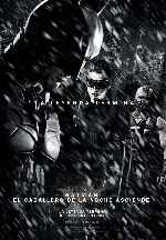 carátula carteles de Batman - El Caballero De La Noche Asciende - V15