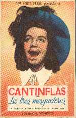 carátula carteles de Cantinflas - Los Tres Mosqueteros - V2
