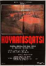 carátula carteles de Koyaanisqatsi