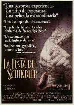 carátula carteles de La Lista De Schindler
