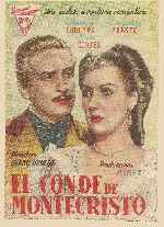 carátula carteles de El Conde De Montecristo - 1941