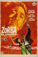 carátula carteles de Zorba El Griego