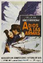 carátula carteles de Adios A Las Armas - 1957 - V2