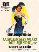 carátula carteles de La Mujer Mas Guapa Del Mundo - V3