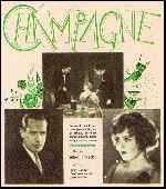 carátula carteles de Champagne - 1928
