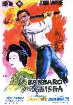 carátula carteles de El Barbaro Y La Geisha