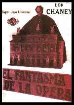 cartula carteles de El Fantasma De La Opera - 1925