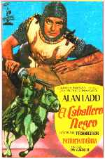 carátula carteles de El Caballero Negro - 1954