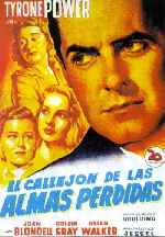 carátula carteles de El Callejon De Las Almas Perdidas - 1947