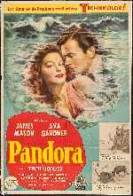 carátula carteles de Pandora - 1950