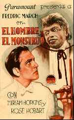 carátula carteles de El Hombre Y El Monstruo - V2