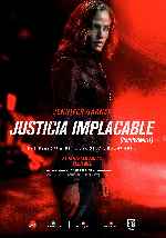 carátula carteles de Justicia Implacable - 2018