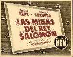 carátula carteles de Las Minas Del Rey Salomon - 1950 - V2