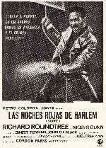 carátula carteles de Las Noches Rojas De Harlem