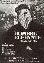 carátula carteles de El Hombre Elefante