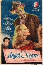 carátula carteles de Angel Negro - 1946