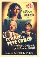 carátula carteles de El Crimen De Pepe Conde - V2