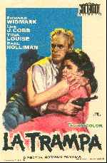 carátula carteles de La Trampa - 1959