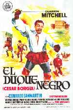 carátula carteles de El Duque Negro - Cesar Borgia
