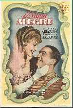 carátula carteles de La Viuda Alegre - 1934 - V2