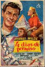 carátula carteles de 4 Dias De Permiso