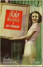 carátula carteles de Ocho Mujeres Y Un Crimen