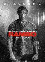 carátula carteles de Rambo - Last Blood - V5