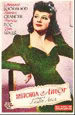 carátula carteles de Historia De Amor - 1944
