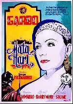 carátula carteles de Mata Hari - 1932 - V3