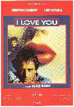 carátula carteles de I Love You - 1986