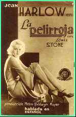 carátula carteles de La Pelirroja - 1932 - V3