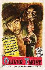 carátula carteles de Oliver Twist - 1948