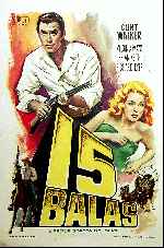 carátula carteles de 15 Balas