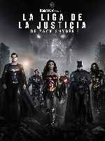 carátula carteles de La Liga De La Justicia De Zack Snyder