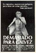 carátula carteles de Demasiado Para Galvez