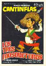 carátula carteles de Cantinflas - Los Tres Mosqueteros