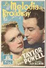 carátula carteles de La Melodia De Broadway 1936