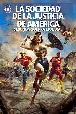 carátula carteles de La Sociedad De La Justicia De America - Segunda Guerra Mundial