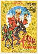 carátula carteles de Ali Baba Y Los 40 Ladrones - 1954