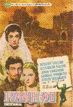 carátula carteles de Ivanhoe - 1952