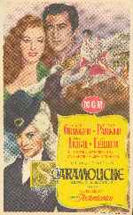 carátula carteles de Scaramouche - 1952