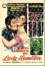 carátula carteles de Los Amores De Lady Hamilton - V2