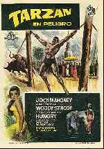 carátula carteles de Tarzan En Peligro - 1963