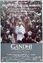 carátula carteles de Gandhi