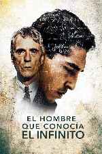 carátula carteles de El Hombre Que Conocia El Infinito - V4