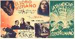 carátula carteles de El Lobo Humano - 1933