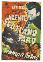carátula carteles de El Agente De Scotland Yard