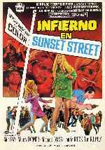carátula carteles de Infierno En Sunset Street