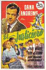 carátula carteles de El Justiciero - 1947