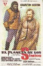 carátula carteles de El Planeta De Los Simios - 1968